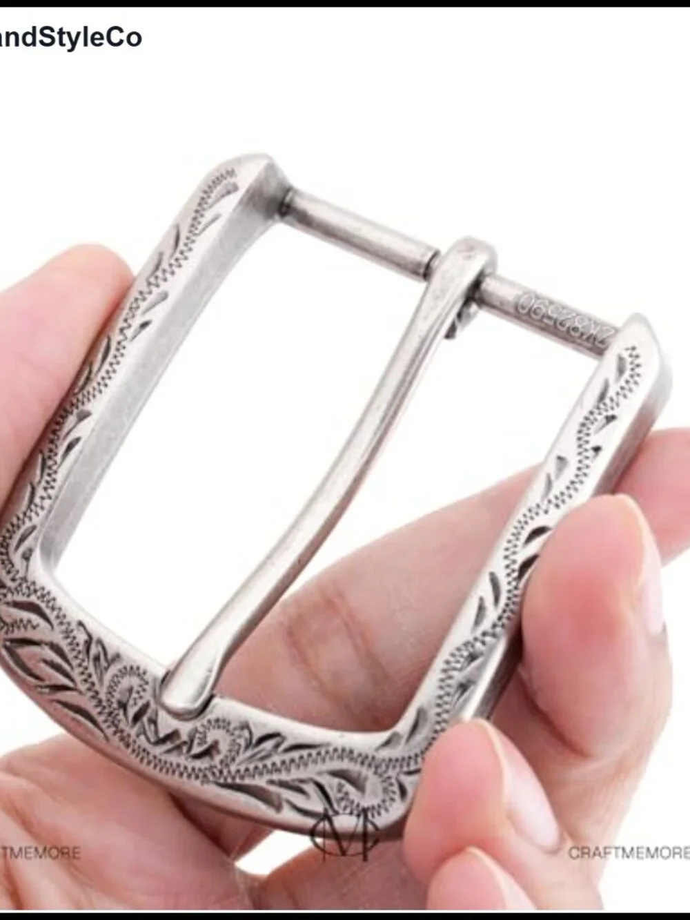 Western Floral Belt Buckle for 1.5 Inch Leather Belts